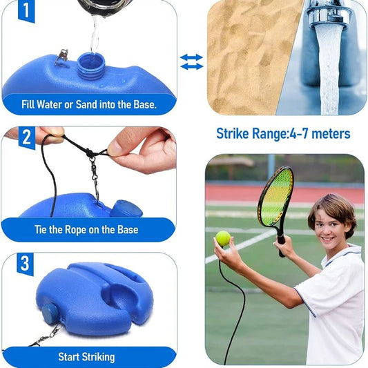 Tennis Training Ball Tennis Trainer Professional Training Tool Self-Drills Rebound Ball Indoor Tennis Exercises