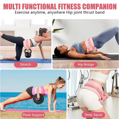 Dumbbell Hip Thrust Belt, Comfortable for Kettlebells, Plates, Exercise Thrust Belt, Thicken & Widen