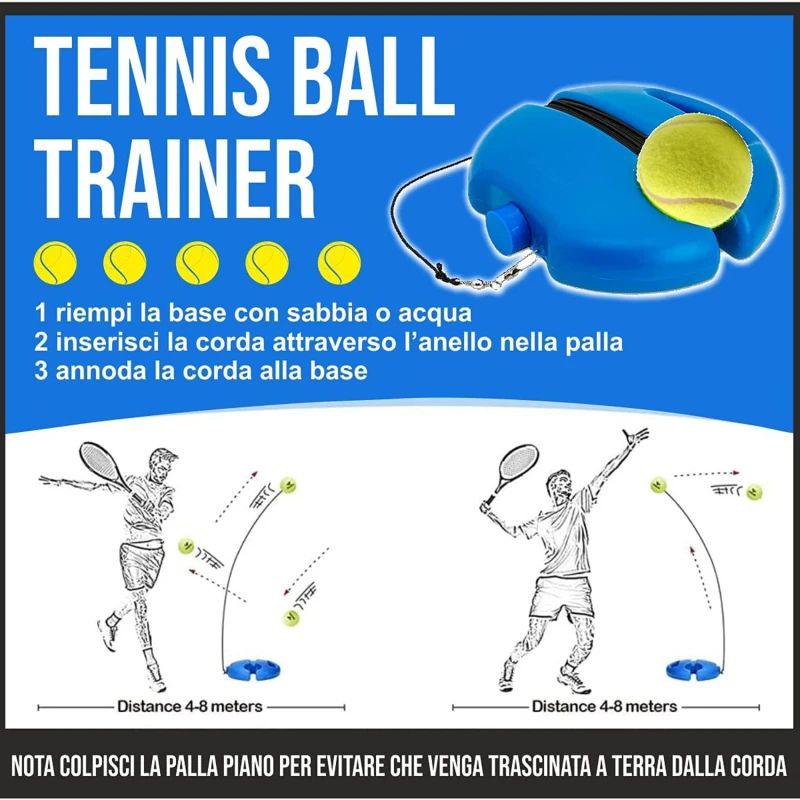 Tennis Training Ball Tennis Trainer Professional Training Tool Self-Drills Rebound Ball Indoor Tennis Exercises