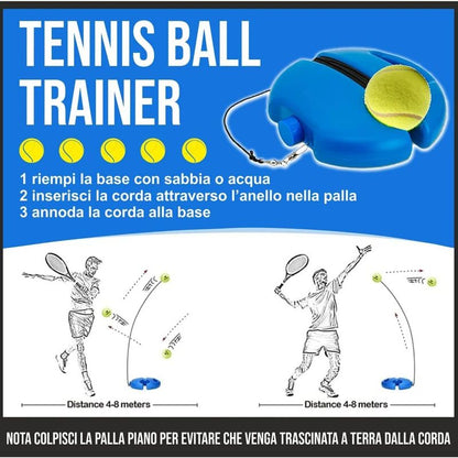 Tennis Training Ball Tennis Trainer Professional Training Tool Self-Drills Rebound Ball Indoor Tennis Exercises