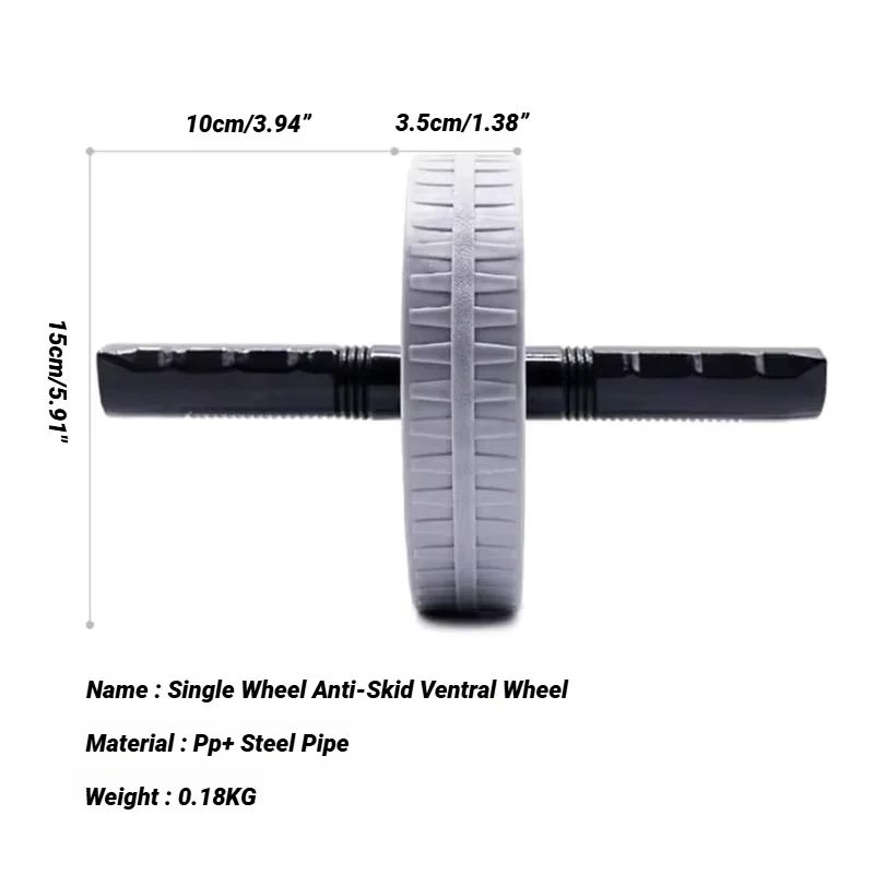 Heavy-Duty Abdominal Wheel Roller for Core Strength and Muscle Training