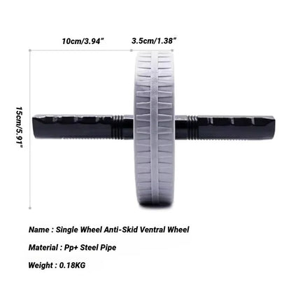 Heavy-Duty Abdominal Wheel Roller for Core Strength and Muscle Training