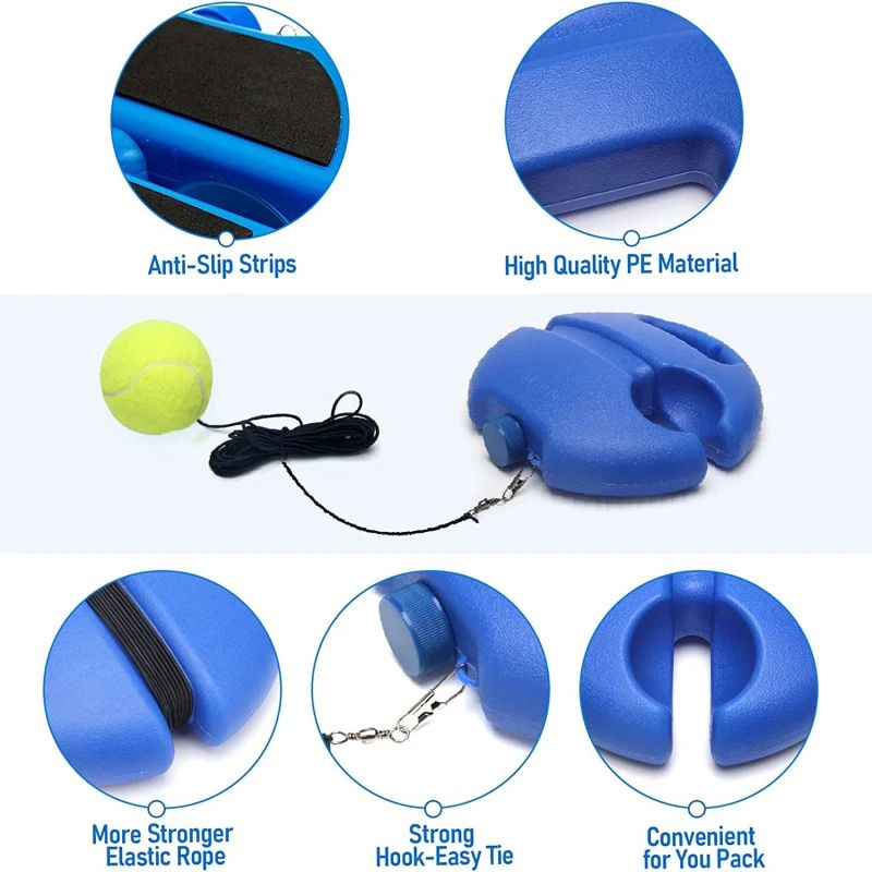 Tennis Training Ball Tennis Trainer Professional Training Tool Self-Drills Rebound Ball Indoor Tennis Exercises