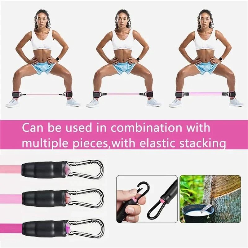 Ankle Straps Resistance Bands Set for Fitness and Workout