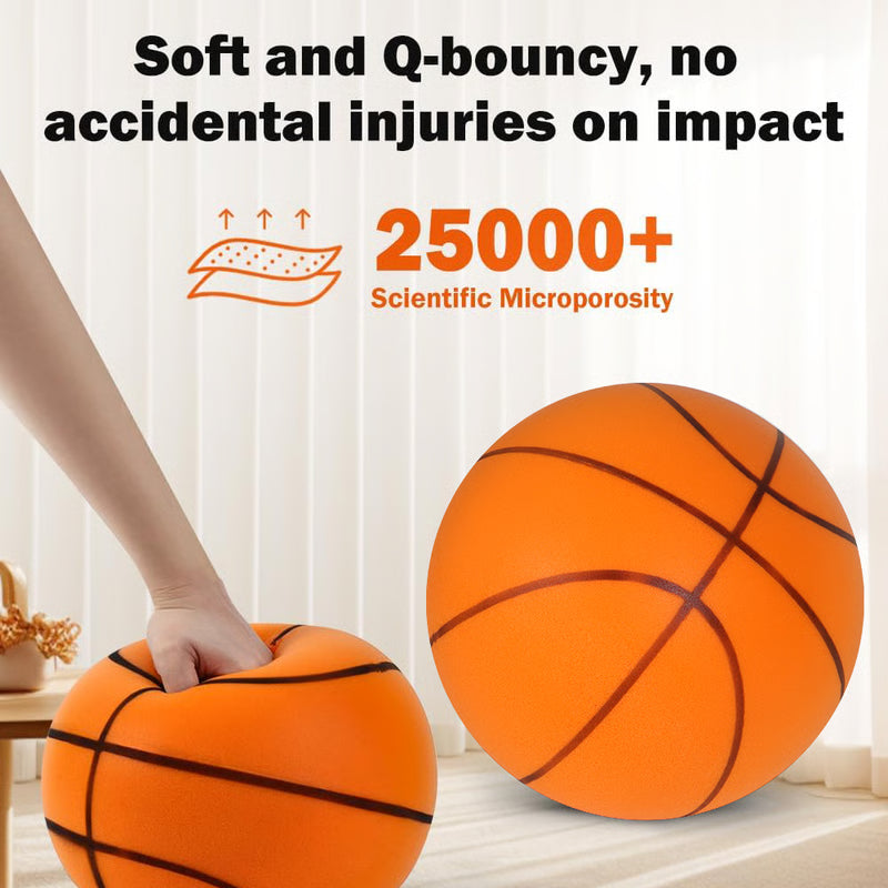 Indoor Basketball High Bounce Silent Dribbling Foam Ball Noiseless Non-deforming For Training