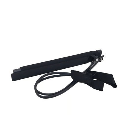Pilates Stick Adjustable Fitness Bar with Resistance Bands for Home Workout