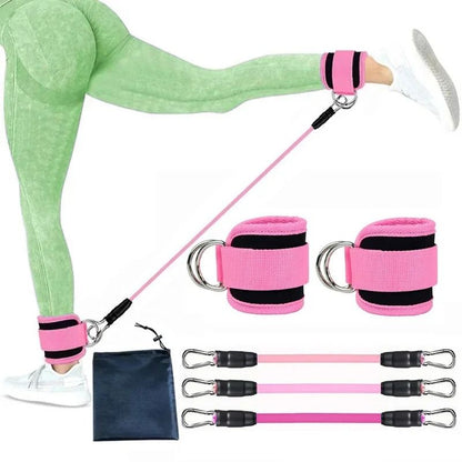 Ankle Straps Resistance Bands Set for Fitness and Workout