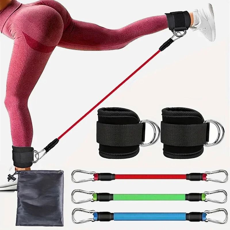 Ankle Straps Resistance Bands Set for Fitness and Workout